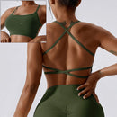 Cloud Hide Sexy Back Sports Bra Women Yoga Crop Top Home Fitness Workout Underwear Dancing Vest Plus Size Running Cycling Shirt
