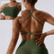 Cloud Hide Sexy Back Sports Bra Women Yoga Crop Top Home Fitness Workout Underwear Dancing Vest Plus Size Running Cycling Shirt
