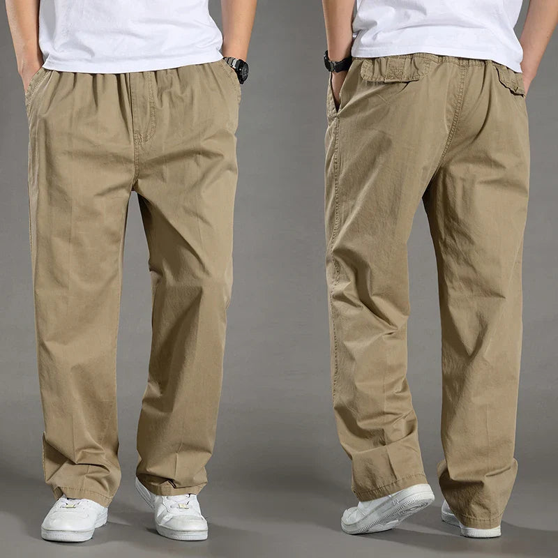95%Cotton Men's Cargo Pants Summer Work Wear Spring New In Large Size Casual Climbing Joggers Sweatpants Hombre Autumn Trousers
