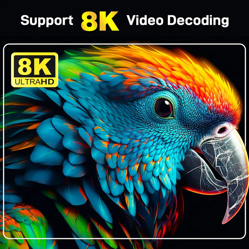 TV98 PRO ATV H313 Android 14.0 Smart TV Box 8K Quad Core 2.4G 5G Dual WiFi Voice Remote BT Media Player Set Top Box Android Box