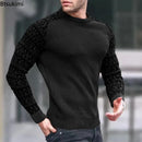 New 2025 Autumn Winter Men Clothing Fashion Mens Thin Sweaters Casual O- Neck Solid Warm Slim Fit Knit Shirt Male Pullover 3XL