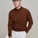 Autumn Winter Men's Black Turtleneck Pullover Casual Thin Wool Top Slim Fit Long Sleeve Clothing Knit Sweater Mens Clothes
