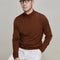 Autumn Winter Men's Black Turtleneck Pullover Casual Thin Wool Top Slim Fit Long Sleeve Clothing Knit Sweater Mens Clothes