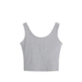 Wholesale Women Solid Color Suspender Camisole Tank Top for Women's Short Yoga Sports Crop Top Sleeveless Slim Fit Tops