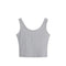 Wholesale Women Solid Color Suspender Camisole Tank Top for Women's Short Yoga Sports Crop Top Sleeveless Slim Fit Tops