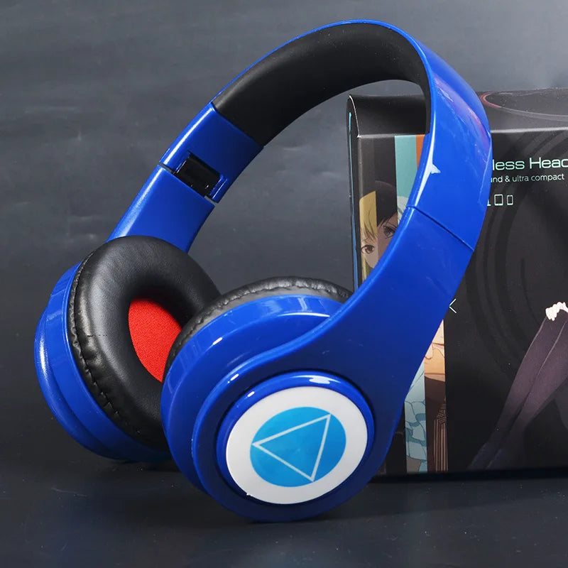 Miku Nakano Sanjiu Cosplay Wireless Bluetooth-compatible Headset 5.0 Over-ear Stereo Anime Headphones with Mic for Mobile Phone