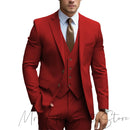 2024 New Men's Formal Fit Single breasted Elegant man suit Customized Casual Business Office Jacket 3 Piece Set Comfortable