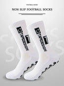 6 pairs of football socks, men's and women's mid length anti slip training socks, thickened professional sports socks