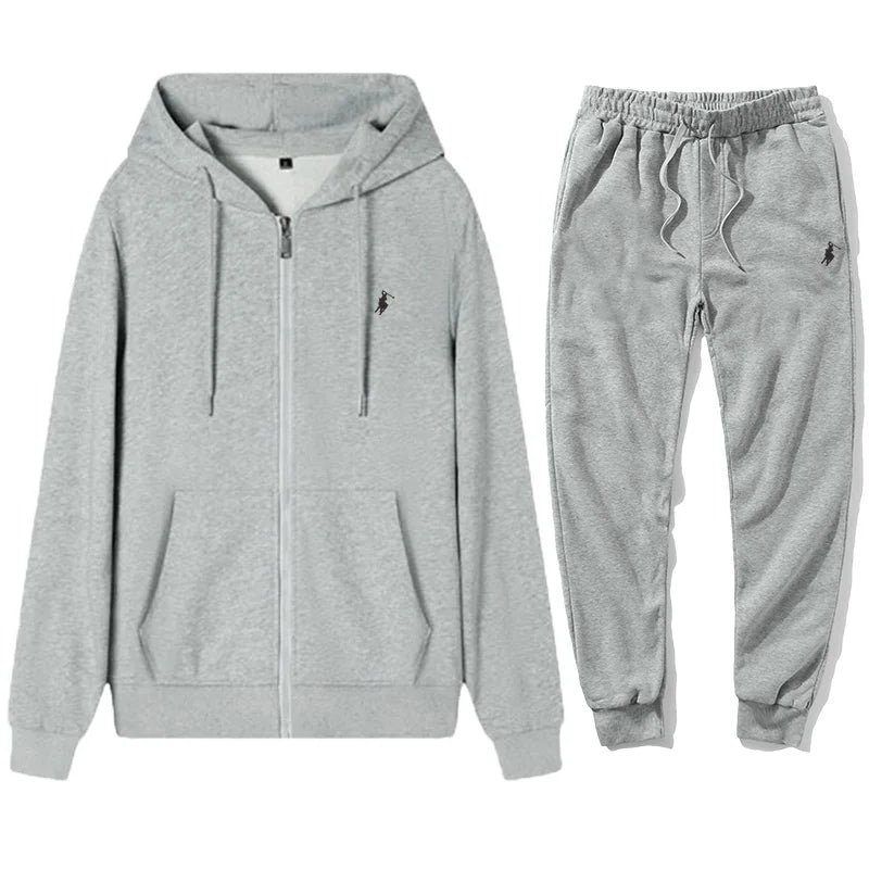 Brand Men's and Women's Zipper Hoodies and Pants Set, Hoodies, Jackets, Sports and Hoodies