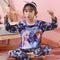 New Girls Unicorn Milk Silk Pajamas Summer Long Sleeve Children's Clothing Sleepwear Pyjamas Sets For Kids