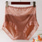 Plus Size Satin Panties Women's New Sexy High Quality Satin Transparent Mesh Women Underwear No Trace Big Briefs Large Sizes