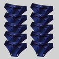 Giczi 10PCS/Set Seamless Women's Panties Solid Color Silk Satin Underwear Breathable Comfortable Briefs Sexy Lingerie Cozy Panty