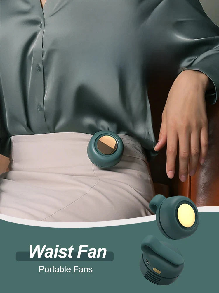(Travel, shopping) Silent fan, adjustable, rechargeable and rotating, the best gift for summer