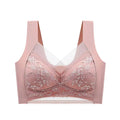 Top High Quality Lace Ladies Underwear Sexy and Comfortable No Steel Rings Fixed Cups Gathered Small Large Size Bra Thin Section