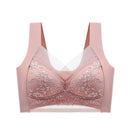 Top High Quality Lace Ladies Underwear Sexy and Comfortable No Steel Rings Fixed Cups Gathered Small Large Size Bra Thin Section