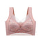 Top High Quality Lace Ladies Underwear Sexy and Comfortable No Steel Rings Fixed Cups Gathered Small Large Size Bra Thin Section