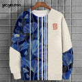 Ukiyo-E Men's Sweatshirt Autumn Oversized Hoodies for Men Long Sleeve T-Shirt Tops Loose Casual New in Hoodies & Sweatshirts Top