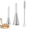 3pcs Nozzles Sets Cake Icing Tips Piping Pastry Bag Bakery Puff And Cupcake Cream Decorating Tools Professional Accessories