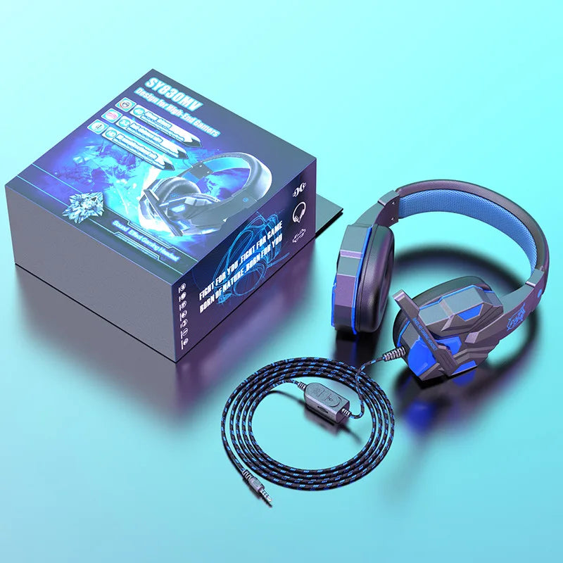 SW-G830 Wired Gaming Headphones With Mic Adjustable PC Bass Stereo Low latency Gamer Headset For PS4 PS5 Xbox Smartphone Laptop