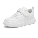 Waterproof Eva Outsole Children's White Sneakers Boys Small White Shoes School Campus Shoes Leather Surface Children's