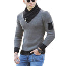 Sweater Turtleneck Men Winter Fashion Vintage Style Sweater Male Slim Fit Warm Pullovers Knitted Wool Sweaters Thick Top Men