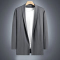 Men Jacket Suit Coat Plus Size 6XL 7XL 8XL Oversize 2023 Black Street Trench  Loose Male Business Simple Cotton Windbreaker Coat