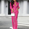 Plus Size 5XL VONDA Women Pants Sets 2024 Matching Sets Vintage Striped Shirt Trouser Casual Two-Piece Sets Office Lady Suits
