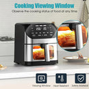 Air Fryer 6.2 QT Large Capacity Oilless Hot Air Fryers Oven 1500W Healthy Cooker with 10 Presets, Digital LCD Touch Screen