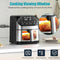 Air Fryer 6.2 QT Large Capacity Oilless Hot Air Fryers Oven 1500W Healthy Cooker with 10 Presets, Digital LCD Touch Screen