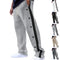 2024Spring and Autumn New Men's Trousers Texture Jacquard Single-Breasted Side Stripe Loose plus Size Casual Pants Sweatpants