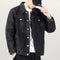 Spring Autumn Denim Jacket Men's Casual Workwear New Trendy High-end Feel Men's Jacket Clothing Regular Length