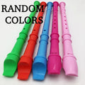 8 Holes Plastic Flute G Key Colourful Woodwind Instrument Random Color For Beginner Music Lesson Children Toy With Clean Stick