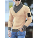 Sweater Turtleneck Men Winter Fashion Vintage Style Sweater Male Slim Fit Warm Pullovers Knitted Wool Sweaters Thick Top Men