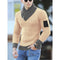 Sweater Turtleneck Men Winter Fashion Vintage Style Sweater Male Slim Fit Warm Pullovers Knitted Wool Sweaters Thick Top Men