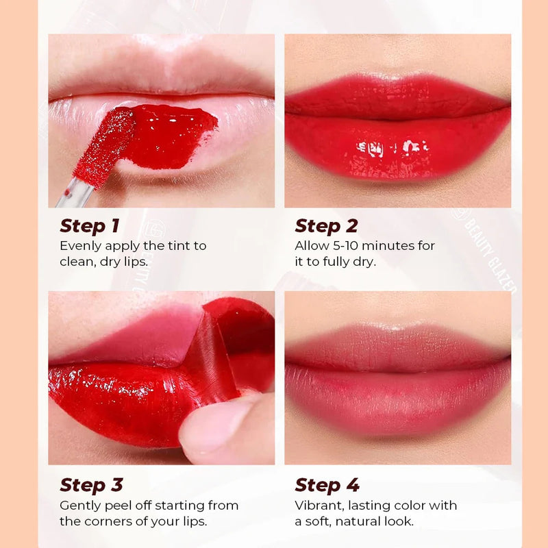 6 Color Peel Off Liquid Lipstick Waterproof Long Lasting Tear Amazing Lip Gloss Women Sexy Makeup Tear Pull Lips Mask Cosmetic