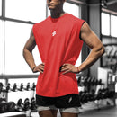 2025 Men's sports fitness vest, summer quick-drying mesh loose breathable comfortable running sleeveless T-shirt top