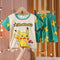 Short Pajamas Set For Boys Baby Girls Clothes Set Kids Summer Tops Pants Cartoon Sleepwear Pyjamas Toddler