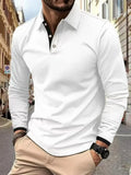 Spring and Autumn long sleeve new slim sports POLO polo shirt golf men high quality fashion casual sports jacket