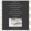 Gold File Desk Organizer - 2-Tier Paper Tray - Document and Letter - Elegant Inbox Office Acce