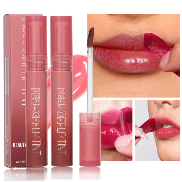 6 Color Peel Off Liquid Lipstick Waterproof Long Lasting Tear Amazing Lip Gloss Women Sexy Makeup Tear Pull Lips Mask Cosmetic