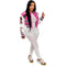 Letter Print Color Patchwork Woolen Varsity Jacket Women Long Sleeve Single Breasted Short Baseball Coat Casual Sporty Outwear
