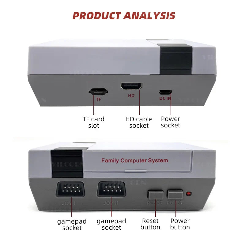 New Hdmi-Compatible Video Game Console For FC NES Retro Game Machine 620 Family Games Plug&Play TV Consola Kid Gift