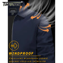TACVASEN Lightweight Work Jackets Mens Classic Tunic Style Zipper Pockets Bomber Jackets Full Zip Spring Fall Jacket Outwear