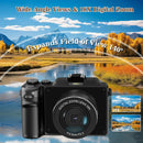 56MP Digital Camera Front Rear Dual Lens Selfie 4K Photography Camcorder Auto Focus 16X Youtube Livestream WIFI Webcam DIY Frame