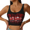 Retro Rock Fashion Trend AC/DC Sexy Vest Fitness Cropped Tank Top Women Heavy Metal Music Band Yoga Sports Comfortable Bra