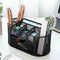 1pc Metal Multifunctional Pen Holder Office Supplies Creative Cool Crafts Desktop Hollow Storage Box