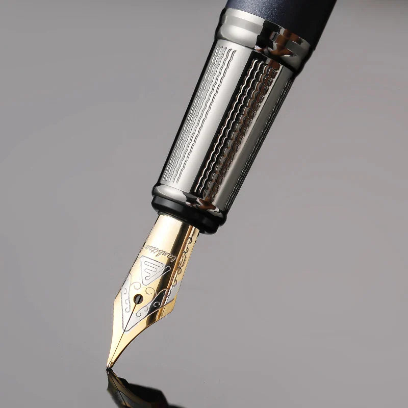 High Quality Forest Metal Fountain Pen Beautiful Tree Texture Excellent Writing Business Office Pen  Stationery Supplies