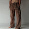 2025 Men's Cotton Linen Pants Oversized Jogger Sweatpants Casual Flower Print Plus Size Loose Wide Leg Pants Men Casual Trousers