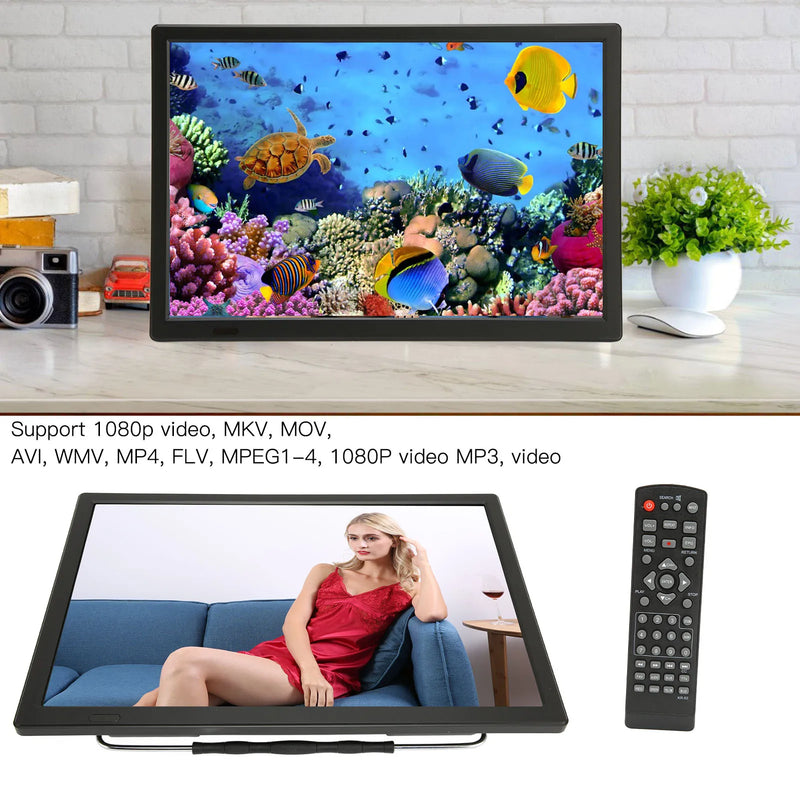 15.4 Inch Digital Television Multifunction Support 1080P Video Rechargeable Portable TV