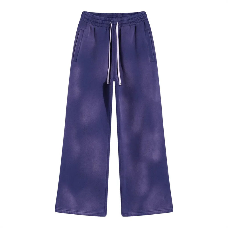 Vintage Distressed Man Pants Y2k Mens Clothing Sweatpants Oversize Streetwear Winter Loose Women Baggy Pants Men Fleece Trousers